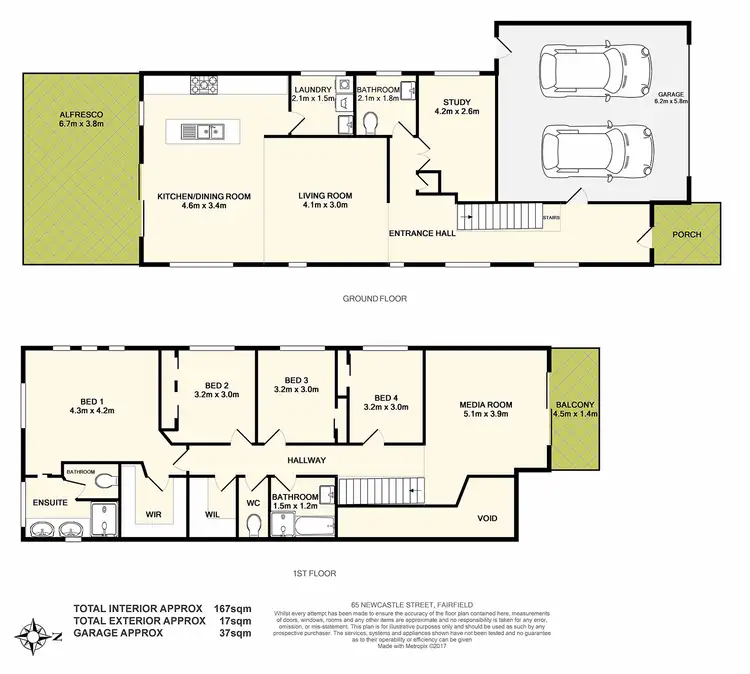Floorplan of Homely house listing, 65 Newcastle Street, Fairfield QLD 4103