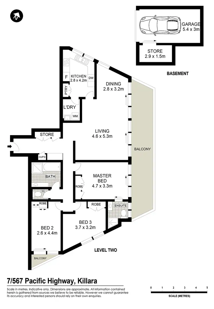 Floorplan of Homely unit listing, 7/567 Pacific Highway, Killara NSW 2071