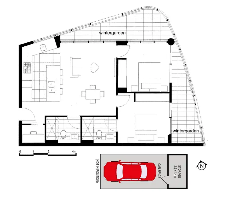 Floorplan of Homely unit listing, 401/10 Burroway Road, Wentworth Point NSW 2127