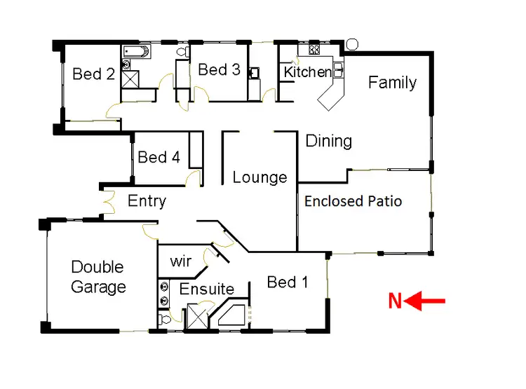 Floorplan of Homely house listing, 10 Lorikeet Court, Goonellabah NSW 2480
