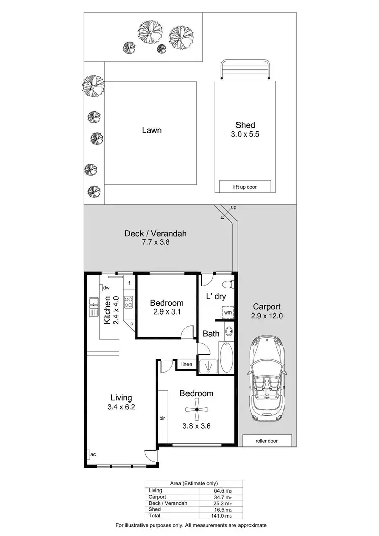 Floorplan of Homely house listing, 2/12 Winston Crescent, West Beach SA 5024