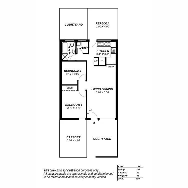 Floorplan of Homely unit listing, 13/179-181 North East Road, Manningham SA 5086