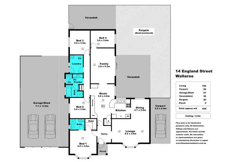 Floorplan of Homely house listing, 14 England Street, Wallaroo SA 5556