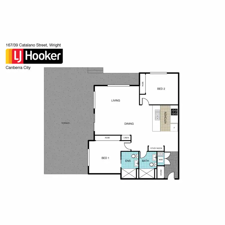 Floorplan of Homely apartment listing, 167/39 Catalano Street, Wright ACT 2611