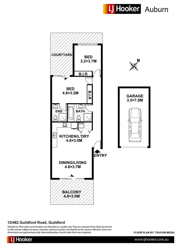 Floorplan of Homely apartment listing, 16/462-464 Guildford Rd, Guildford NSW 2161