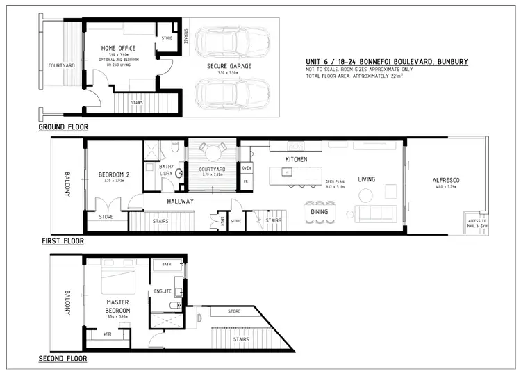 Floorplan of Homely unit listing, 6/18 Bonnefoi Boulevard, Bunbury WA 6230