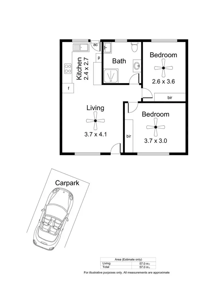 Floorplan of Homely unit listing, 3/213-215 Anzac Highway, Plympton SA 5038