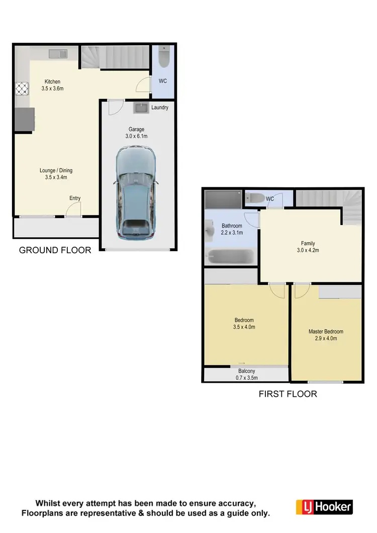 Floorplan of Homely townhouse listing, 34 Kosciusko Lane, Fitzgibbon QLD 4018