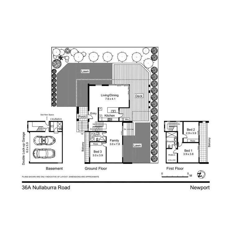 Floorplan of Homely townhouse listing, 36A Nullaburra Road, Newport NSW 2106