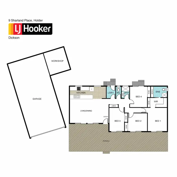 Floorplan of Homely house listing, 9 Sharland Place, Holder ACT 2611