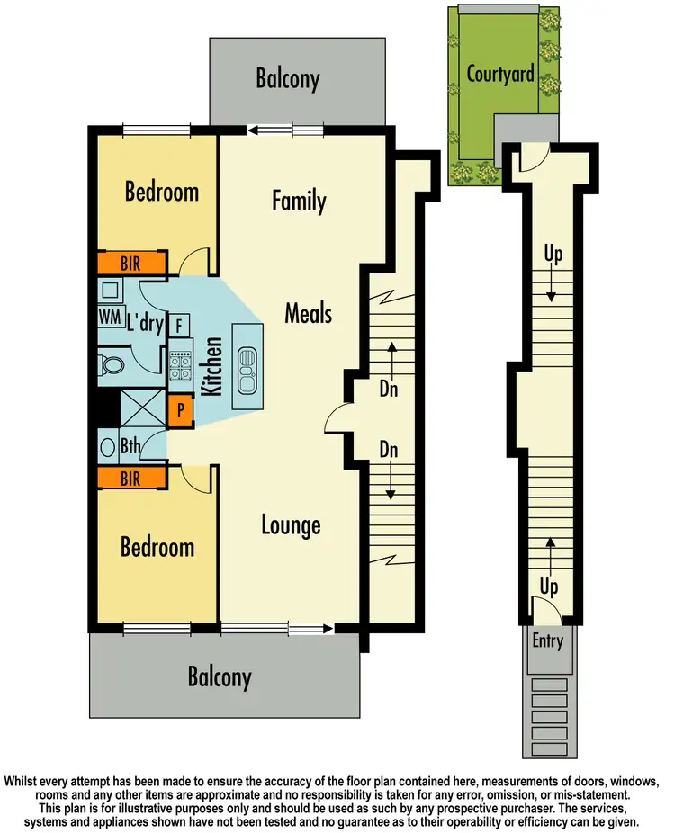 Floorplan of Homely unit listing, 91A Keneally Street, Dandenong VIC 3175