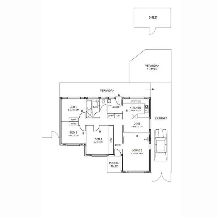 Floorplan of Homely house listing, 21 Roper Street, Salisbury SA 5108