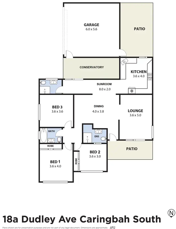 Floorplan of Homely villa listing, 18A Dudley Avenue, Caringbah South NSW 2229