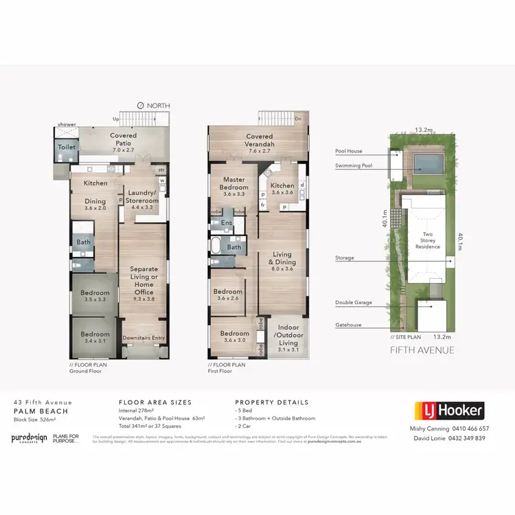 Floorplan of Homely house listing, 43 Fifth Avenue, Palm Beach QLD 4221