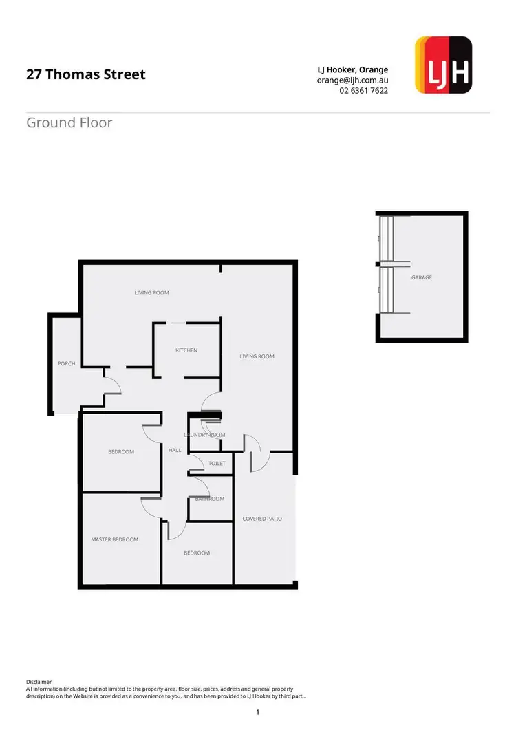 Floorplan of Homely house listing, 27 Thomas Street, Orange NSW 2800