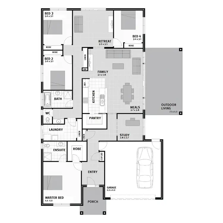 Floorplan of Homely house listing, 2 Paradise Drive, Gobbagombalin NSW 2650