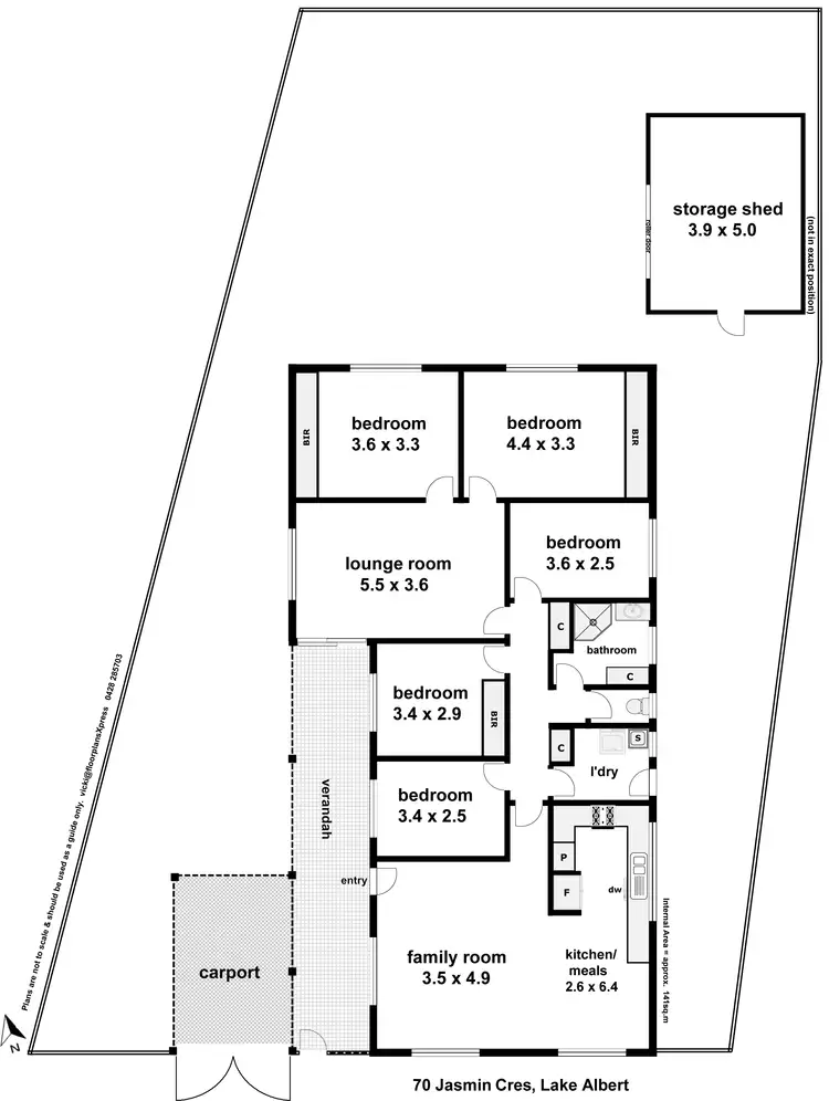Floorplan of Homely house listing, 70 Jasmin Crescent, Lake Albert NSW 2650