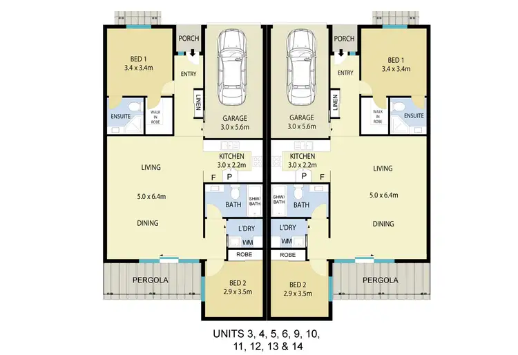 Floorplan of Homely villa listing, Unit 3/93 Thompson Street, East Maitland NSW 2323