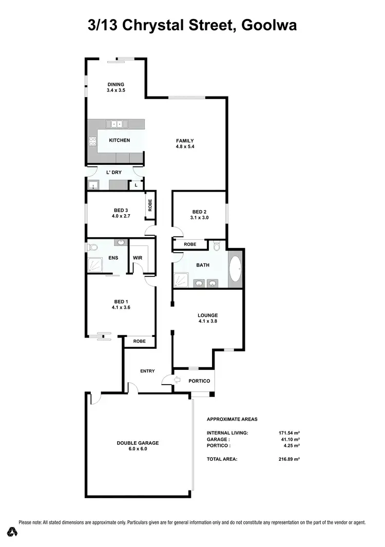 Floorplan of Homely unit listing, 3/13 Chrystal Street, Goolwa SA 5214