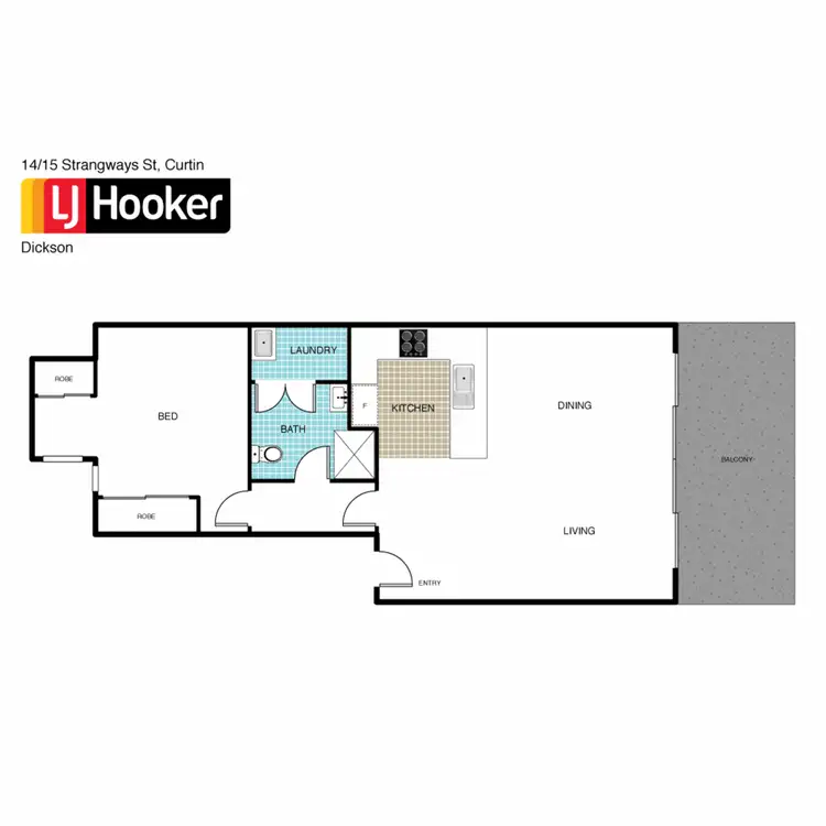 Floorplan of Homely apartment listing, 14/15 Strangways Street, Curtin ACT 2605