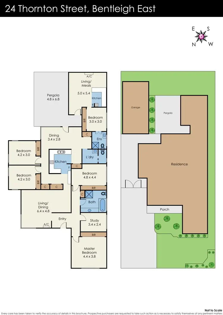 Floorplan of Homely house listing, 24 Thornton Street, Bentleigh East VIC 3165