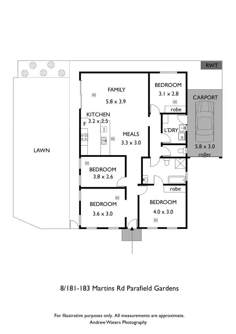 Floorplan of Homely house listing, 8/181-183 Martins Road, Parafield Gardens SA 5107