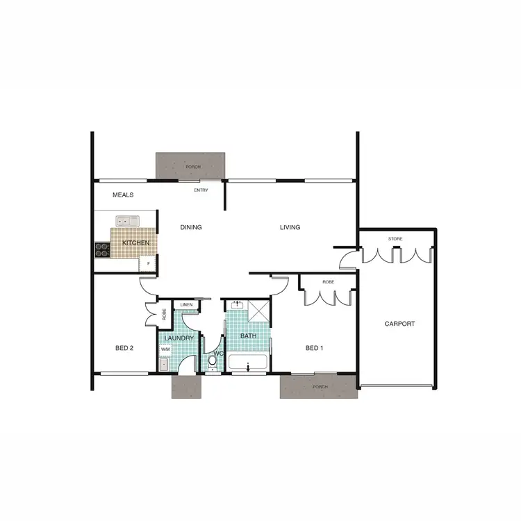Floorplan of Homely townhouse listing, 3/2 Covington Crescent, Charnwood ACT 2615