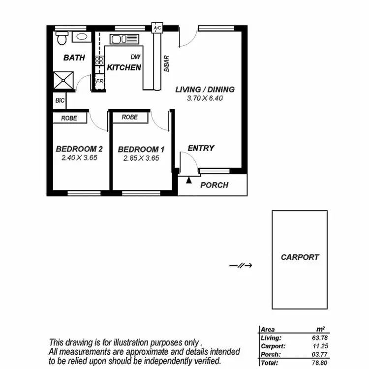 Floorplan of Homely unit listing, 5/35 McInnes Avenue, Broadview SA 5083