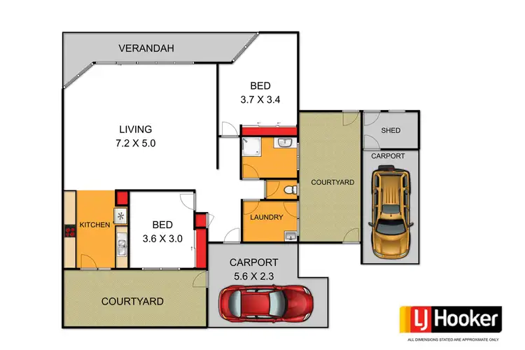 Floorplan of Homely unit listing, Unit 2/1 Windjammer Court, Paynesville VIC 3880