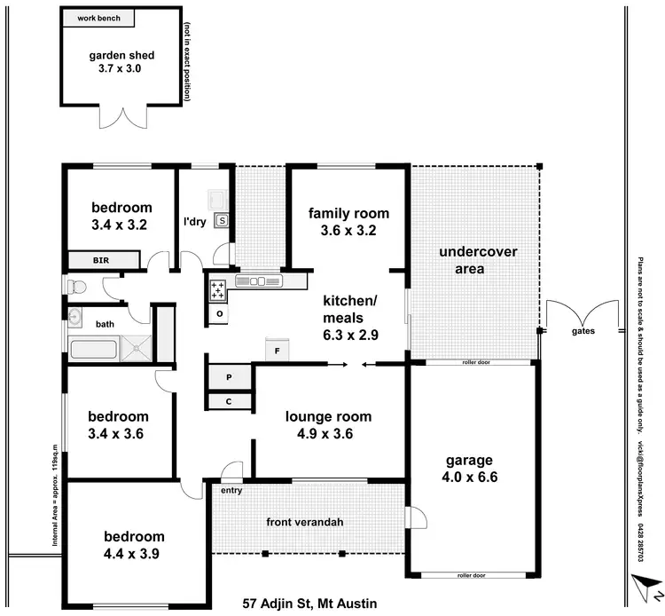 Floorplan of Homely house listing, 57 Adjin Street, Mount Austin NSW 2650