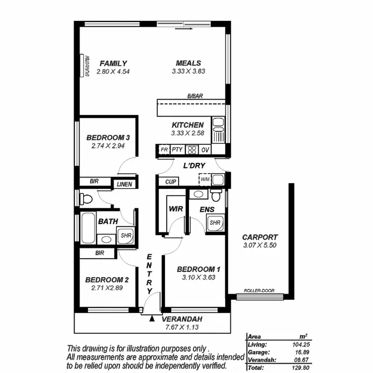 Floorplan of Homely house listing, 12 Albert Court, Andrews Farm SA 5114