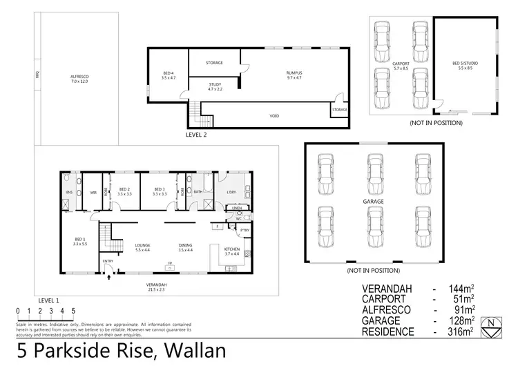Floorplan of Homely house listing, 5 Parkside Rise, Wallan VIC 3756