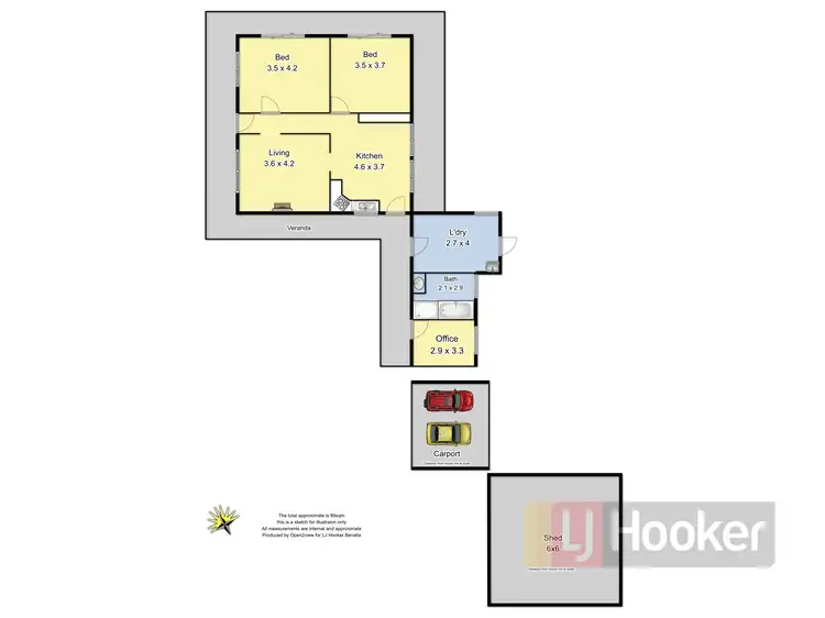 Floorplan of Homely rural property listing, 389 Davies Road, Warrenbayne VIC 3670