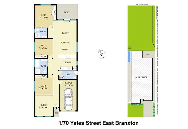 Floorplan of Homely villa listing, 1/70 Yates Street, East Branxton NSW 2335