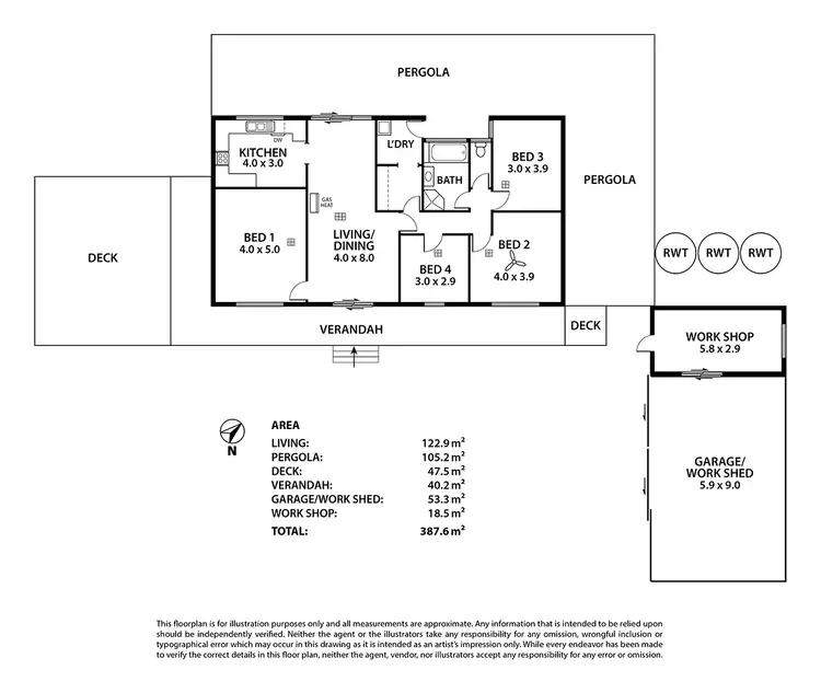 Floorplan of Homely house listing, 3 McNicol Lane, Nairne SA 5252