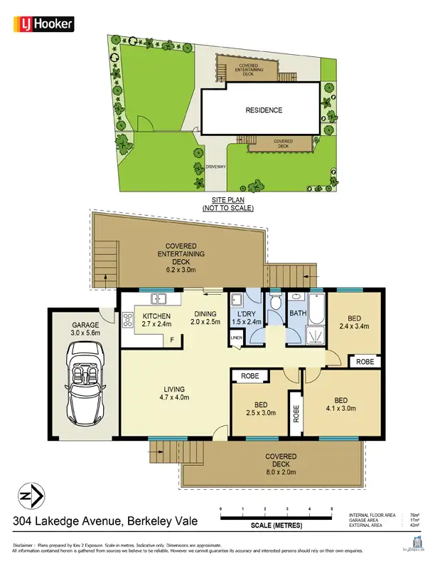 Floorplan of Homely house listing, 304 Lakedge Ave, Berkeley Vale NSW 2261