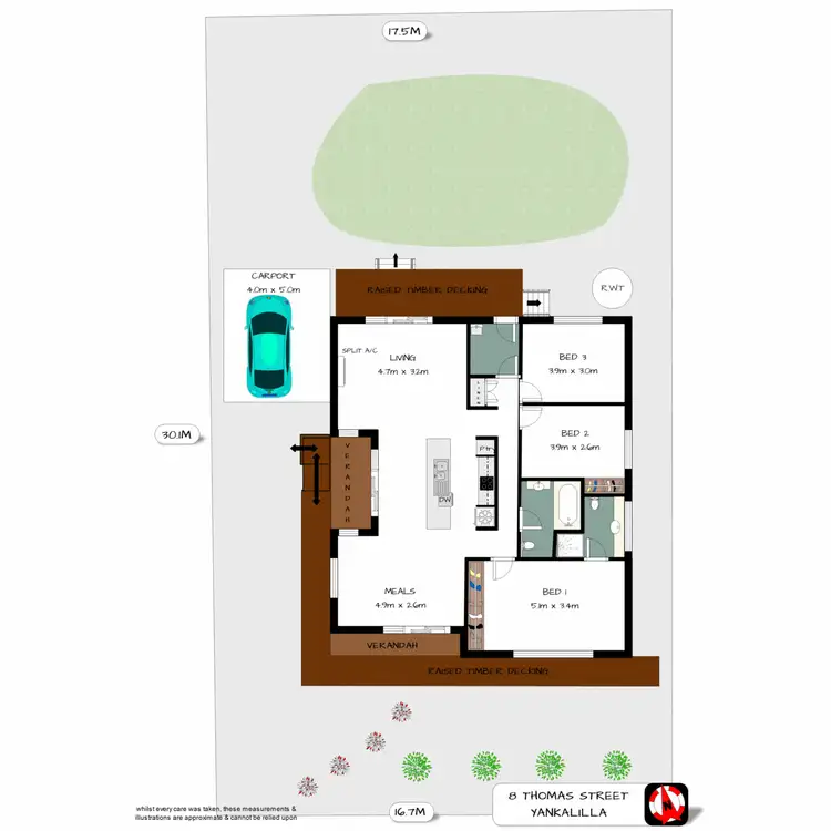 Floorplan of Homely house listing, 8 Thomas Street, Yankalilla SA 5203