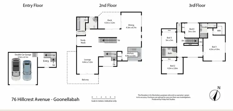 Floorplan of Homely house listing, 76 Hillcrest Avenue, Goonellabah NSW 2480