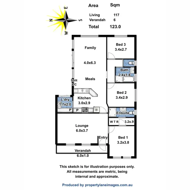 Floorplan of Homely unit listing, 2/18 Brown Street, Willaston SA 5118