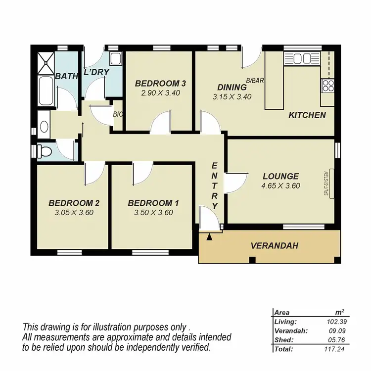 Floorplan of Homely house listing, 16 Karri Street, Munno Para SA 5115