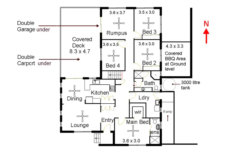 Floorplan of Homely house listing, 1 Northview Court, Goonellabah NSW 2480