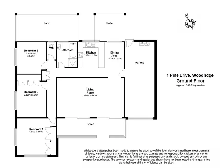 Floorplan of Homely house listing, 1 Pine Drive, Woodridge QLD 4114