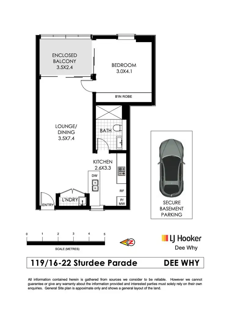 Floorplan of Homely unit listing, 119/16-22 Sturdee Parade, Dee Why NSW 2099
