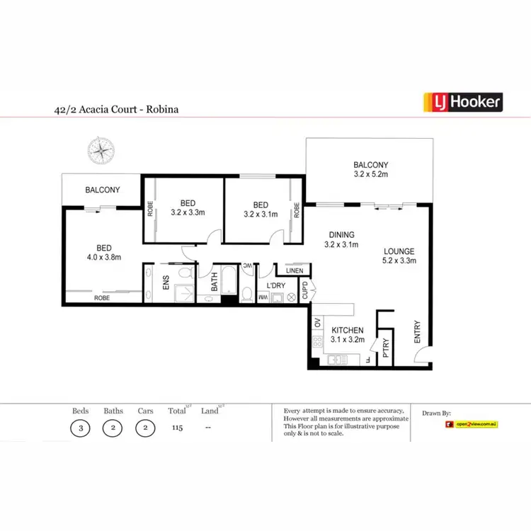 Floorplan of Homely unit listing, 42/2 Acacia Court, Robina QLD 4226