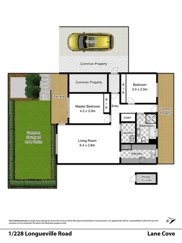 Floorplan of Homely unit listing, 1/228 Longueville Road, Lane Cove NSW 2066
