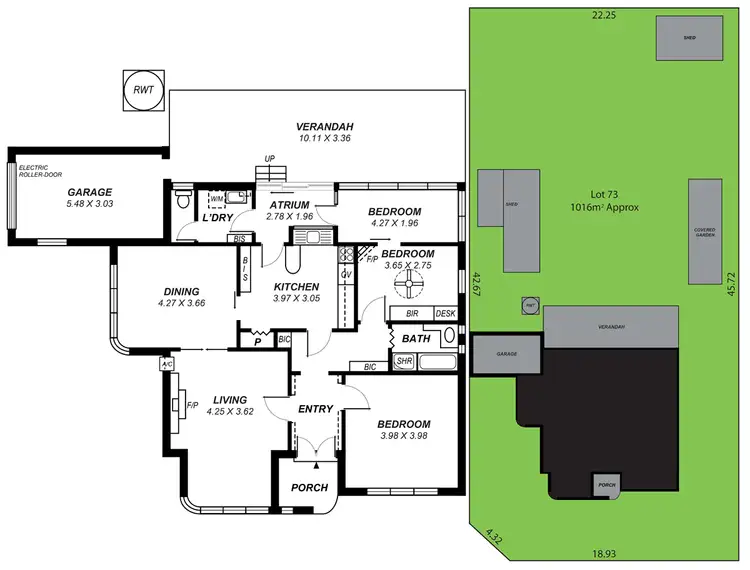 Floorplan of Homely house listing, 21 Goyder Street, Erindale SA 5066