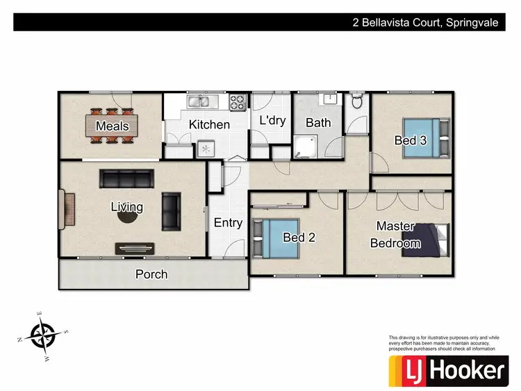 Floorplan of Homely house listing, 2 BELLAVISTA COURT, Springvale South VIC 3172