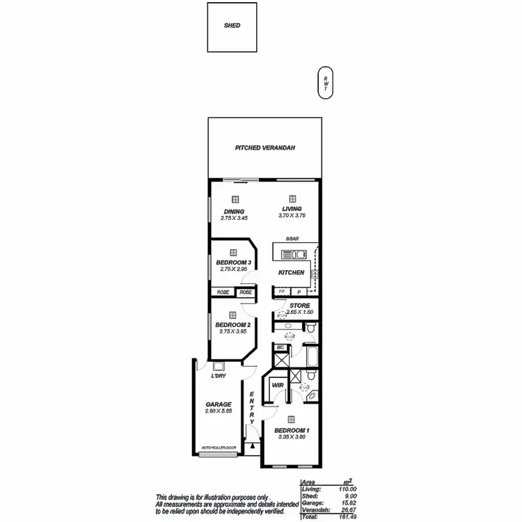 Floorplan of Homely house listing, 92 Medika Boulevard, Mansfield Park SA 5012