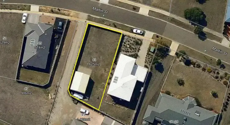 Floorplan of Homely land listing, 43 Martin Street, Indented Head VIC 3223