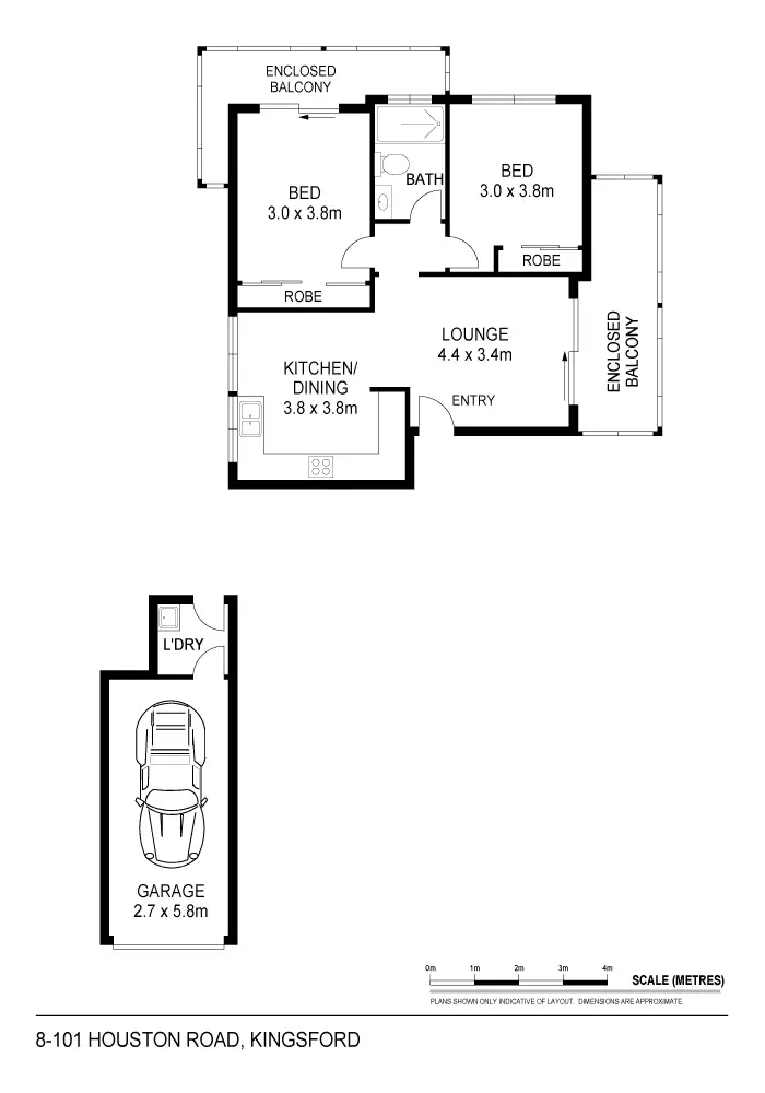 Floorplan of Homely unit listing, Unit 8/101 Houston Road, Kingsford NSW 2032